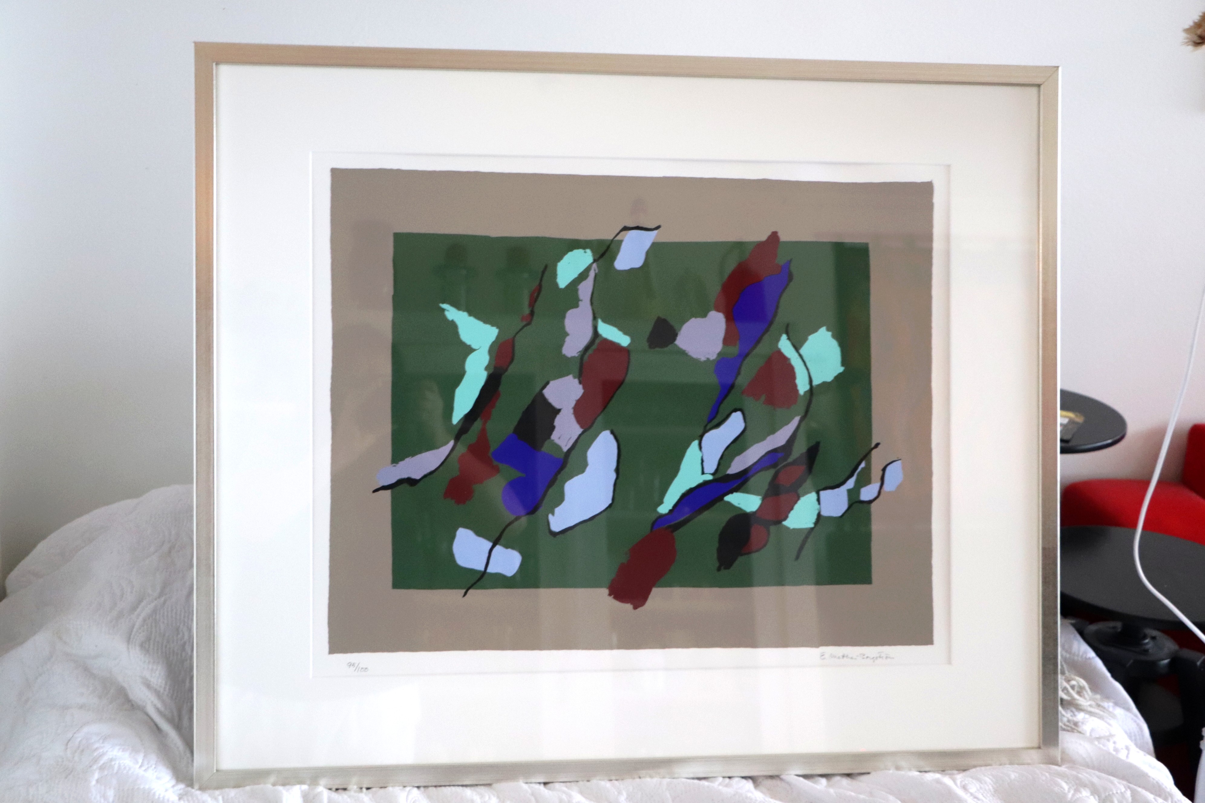 Avaa kuva isommaksi Ernst-Mether Borgstöm serigrafia 88 x 69 cm