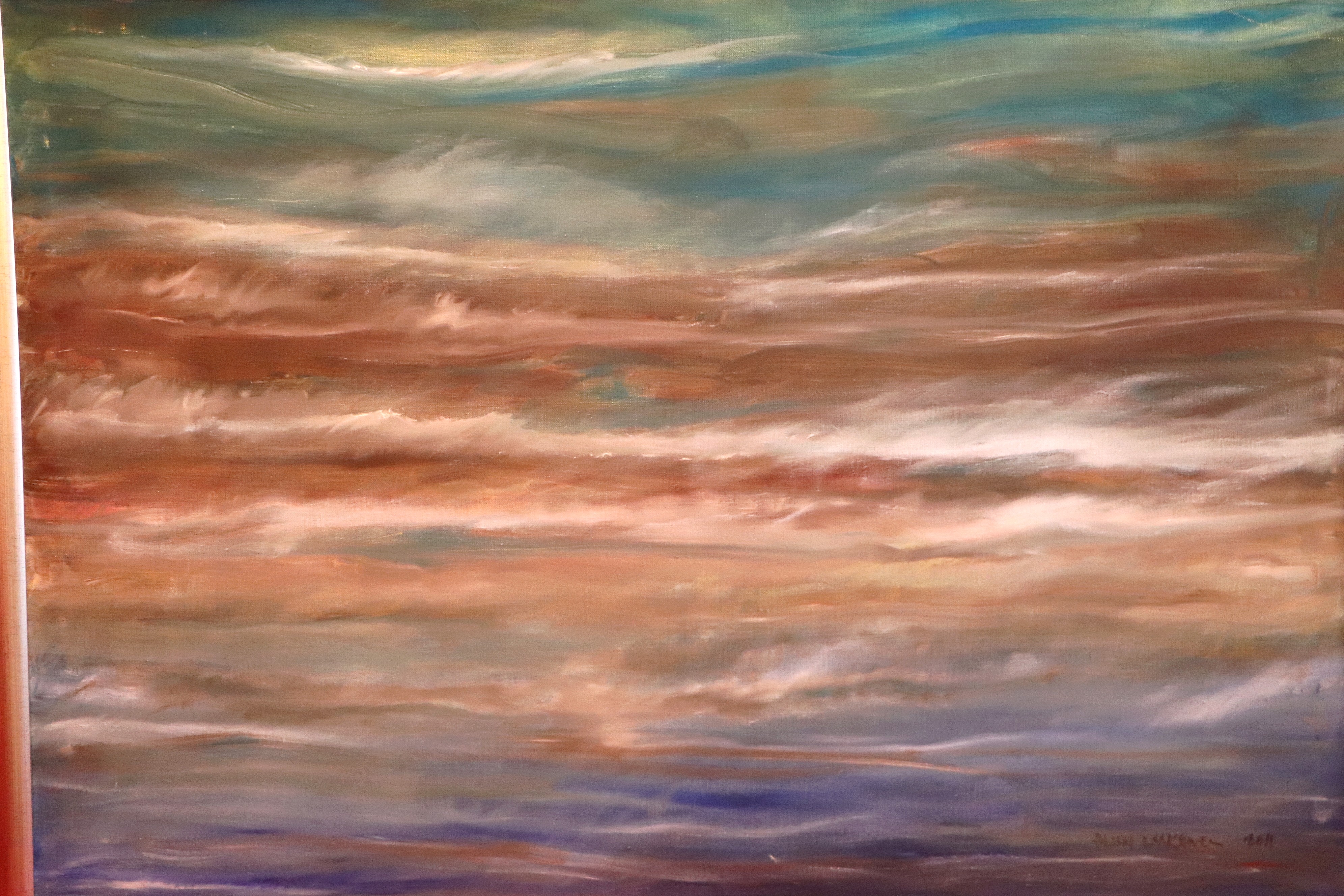 Avaa kuva isommaksi Heikki Laaksonen. Merimaisema, 135 x 95 cm
