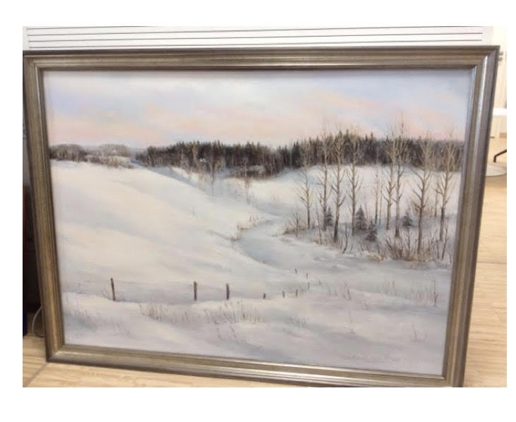 Avaa kuva isommaksi Ilkka O. Lehtinen (Ilja West) Talvimaisema öljy 118 x 90 cm