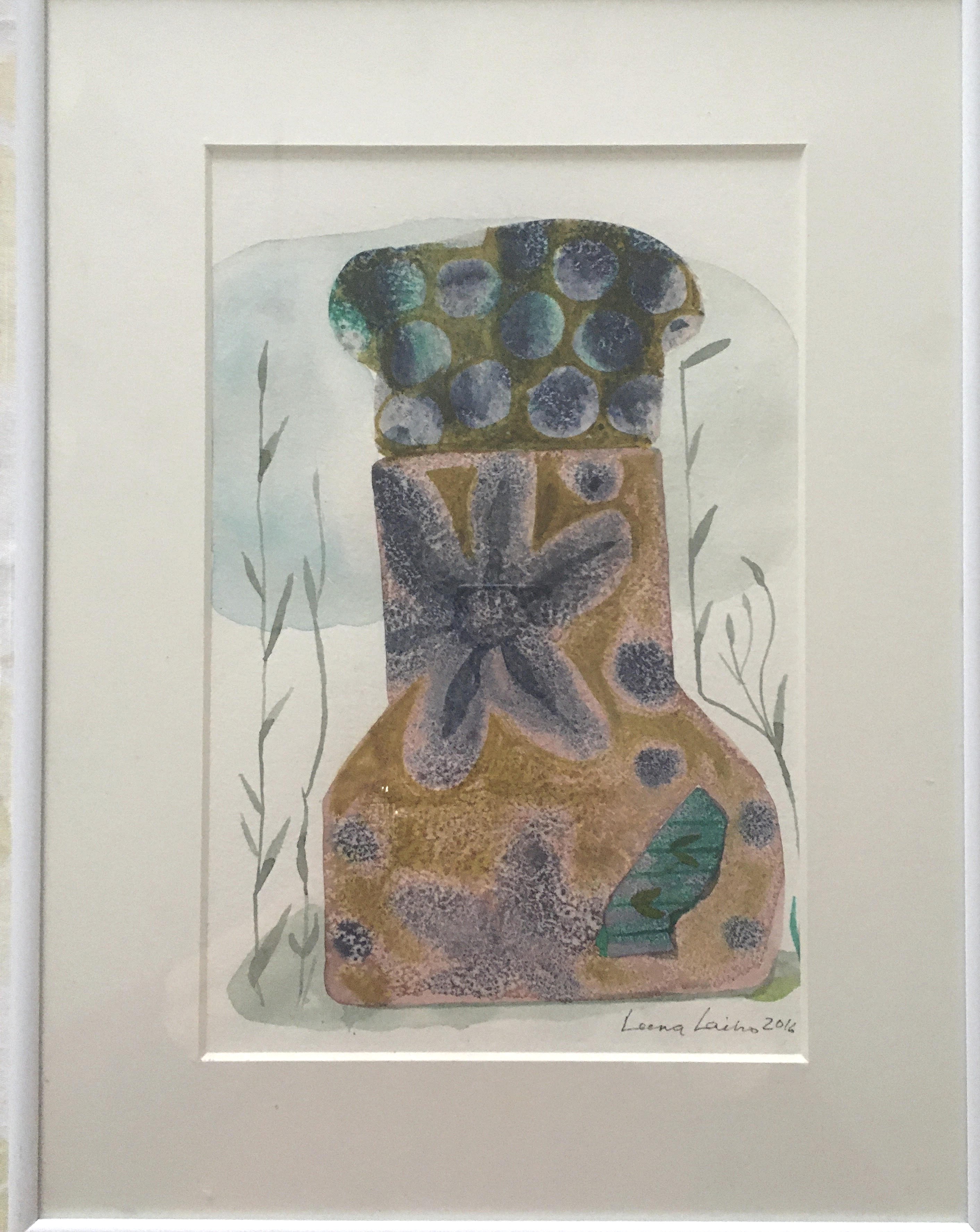 Avaa kuva isommaksi Leena Laiho Elämän mausteet värillinen muste 31 x 41 cm