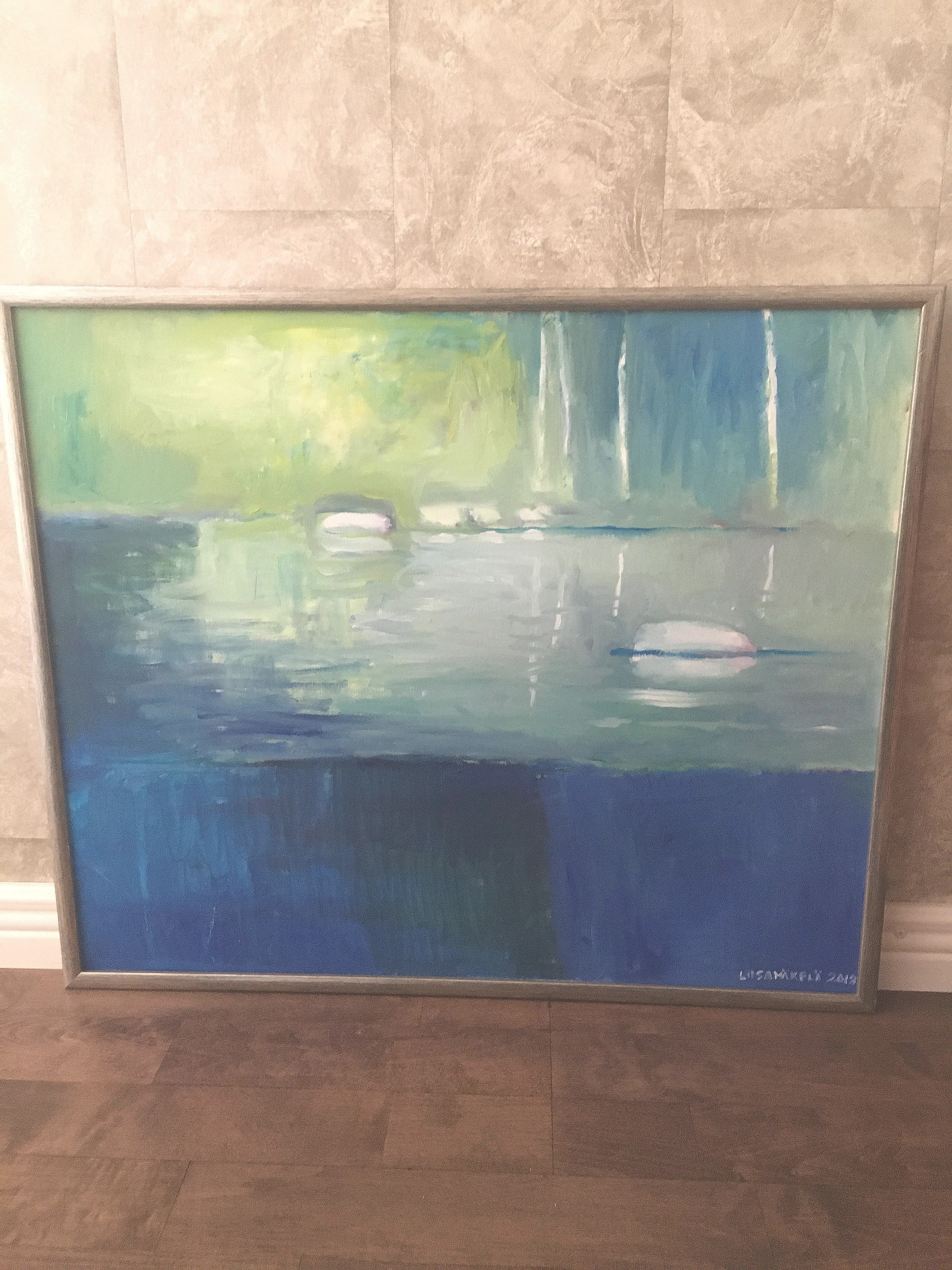 Avaa kuva isommaksi Liisa Mäkelä Mökkiranta öljy 62 x 51 cm